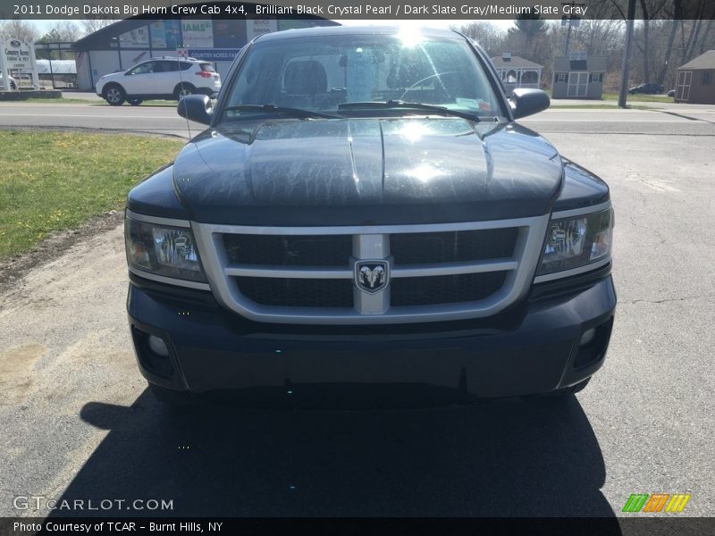 Brilliant Black Crystal Pearl / Dark Slate Gray/Medium Slate Gray 2011 Dodge Dakota Big Horn Crew Cab 4x4