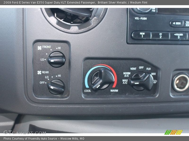 Brilliant Silver Metallic / Medium Flint 2009 Ford E Series Van E350 Super Duty XLT Extended Passenger