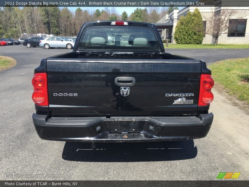 Brilliant Black Crystal Pearl / Dark Slate Gray/Medium Slate Gray 2011 Dodge Dakota Big Horn Crew Cab 4x4