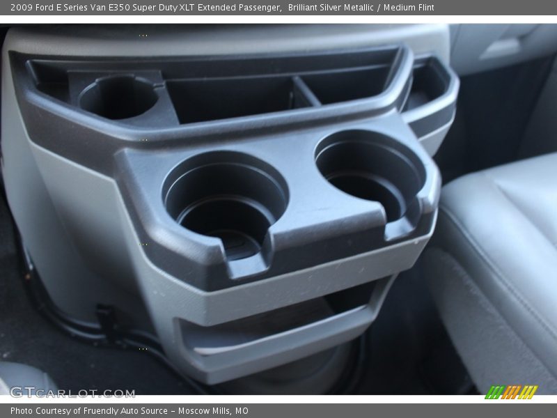 Brilliant Silver Metallic / Medium Flint 2009 Ford E Series Van E350 Super Duty XLT Extended Passenger
