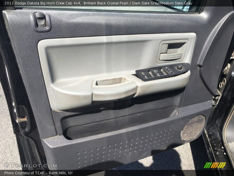 Brilliant Black Crystal Pearl / Dark Slate Gray/Medium Slate Gray 2011 Dodge Dakota Big Horn Crew Cab 4x4