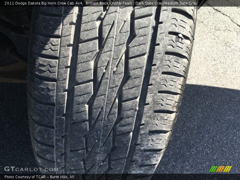 Brilliant Black Crystal Pearl / Dark Slate Gray/Medium Slate Gray 2011 Dodge Dakota Big Horn Crew Cab 4x4