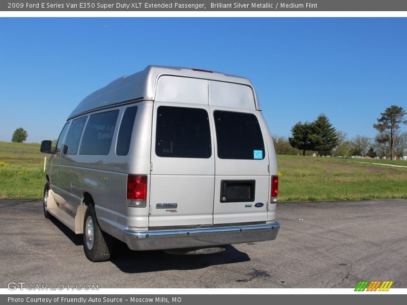 Brilliant Silver Metallic / Medium Flint 2009 Ford E Series Van E350 Super Duty XLT Extended Passenger