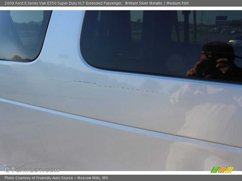 Brilliant Silver Metallic / Medium Flint 2009 Ford E Series Van E350 Super Duty XLT Extended Passenger