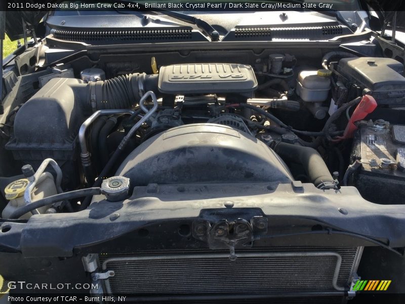 Brilliant Black Crystal Pearl / Dark Slate Gray/Medium Slate Gray 2011 Dodge Dakota Big Horn Crew Cab 4x4