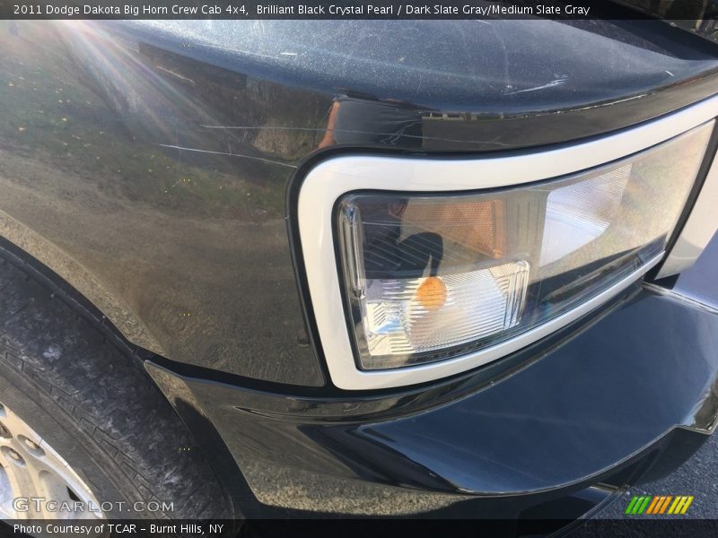 Brilliant Black Crystal Pearl / Dark Slate Gray/Medium Slate Gray 2011 Dodge Dakota Big Horn Crew Cab 4x4