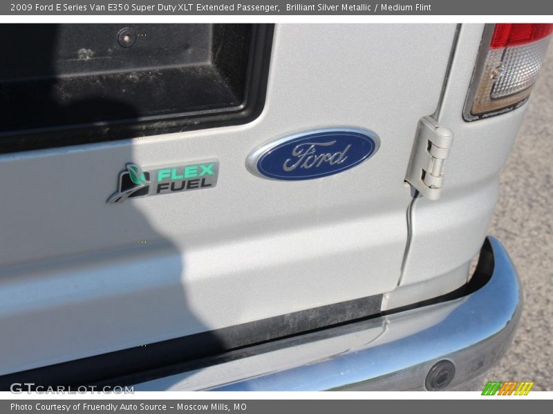 Brilliant Silver Metallic / Medium Flint 2009 Ford E Series Van E350 Super Duty XLT Extended Passenger