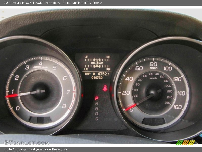 Palladium Metallic / Ebony 2013 Acura MDX SH-AWD Technology