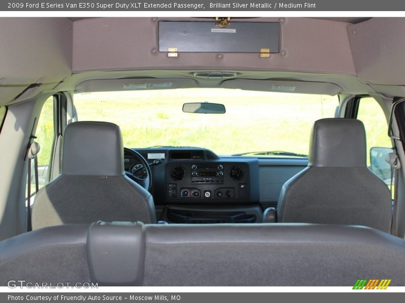 Brilliant Silver Metallic / Medium Flint 2009 Ford E Series Van E350 Super Duty XLT Extended Passenger