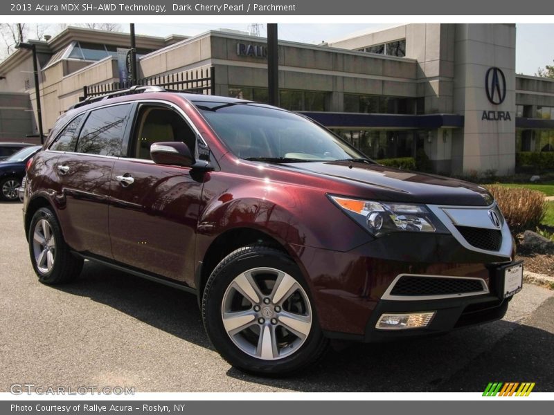 Dark Cherry Pearl / Parchment 2013 Acura MDX SH-AWD Technology