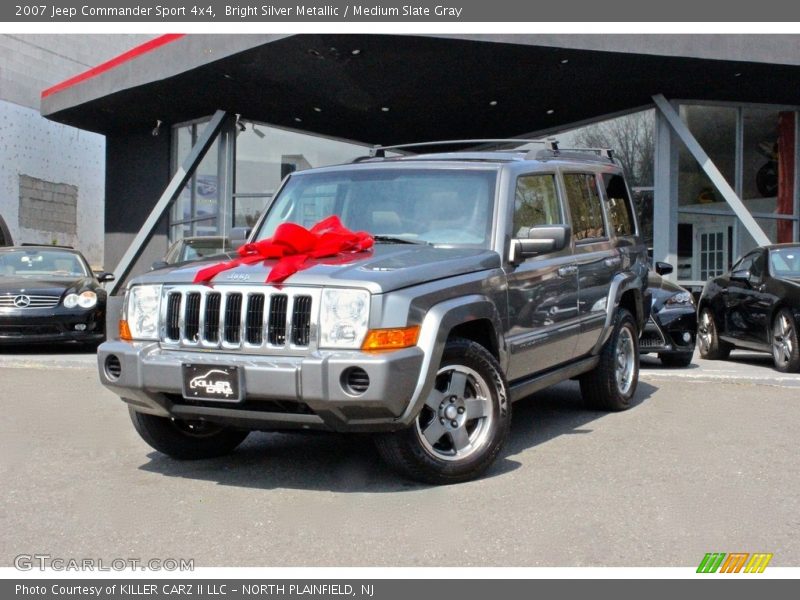Bright Silver Metallic / Medium Slate Gray 2007 Jeep Commander Sport 4x4