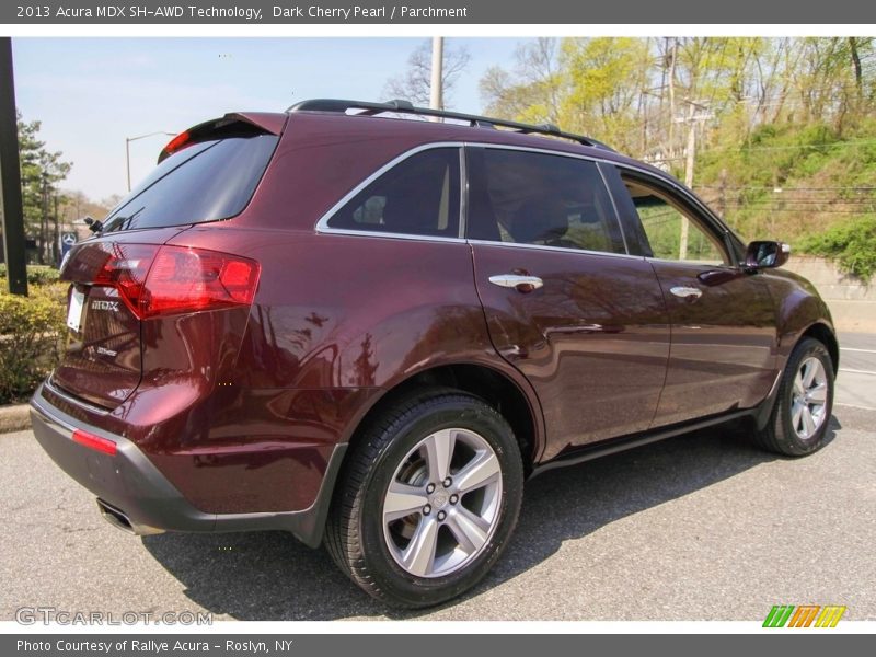Dark Cherry Pearl / Parchment 2013 Acura MDX SH-AWD Technology