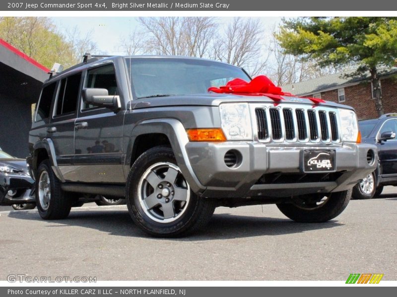 Bright Silver Metallic / Medium Slate Gray 2007 Jeep Commander Sport 4x4