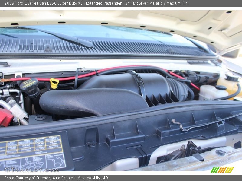 Brilliant Silver Metallic / Medium Flint 2009 Ford E Series Van E350 Super Duty XLT Extended Passenger