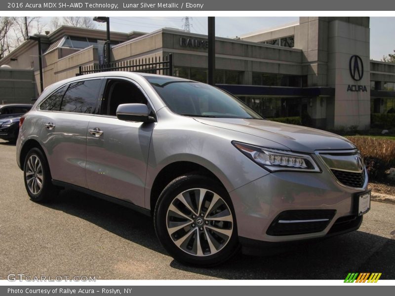 Lunar Silver Metallic / Ebony 2016 Acura MDX SH-AWD Technology