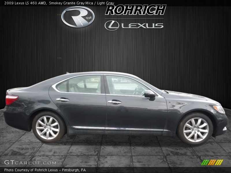 Smokey Granite Gray Mica / Light Gray 2009 Lexus LS 460 AWD