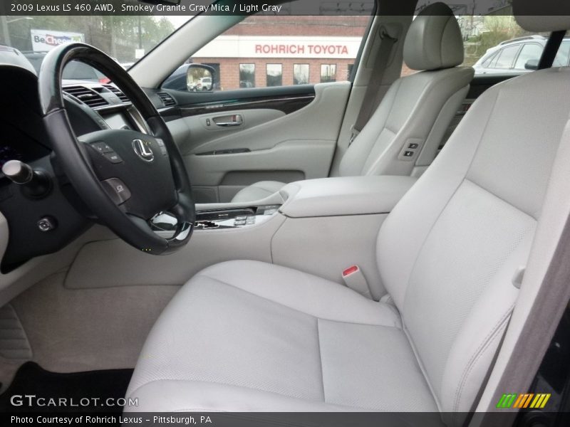 Smokey Granite Gray Mica / Light Gray 2009 Lexus LS 460 AWD