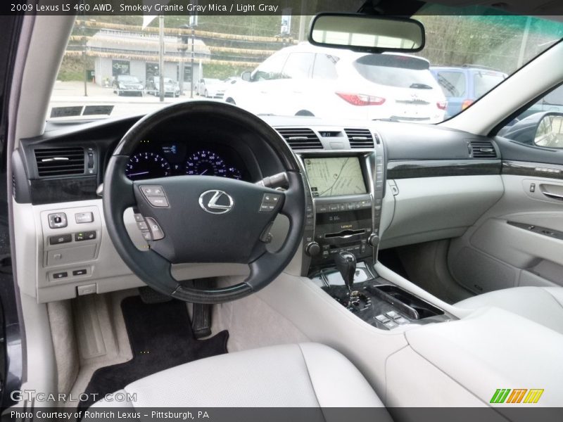 Smokey Granite Gray Mica / Light Gray 2009 Lexus LS 460 AWD