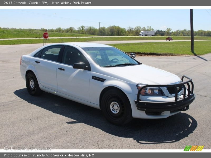 Heron White / Dark Pewter 2013 Chevrolet Caprice PPV