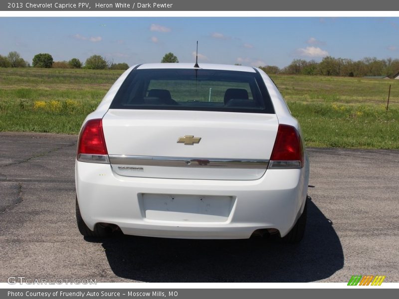 Heron White / Dark Pewter 2013 Chevrolet Caprice PPV