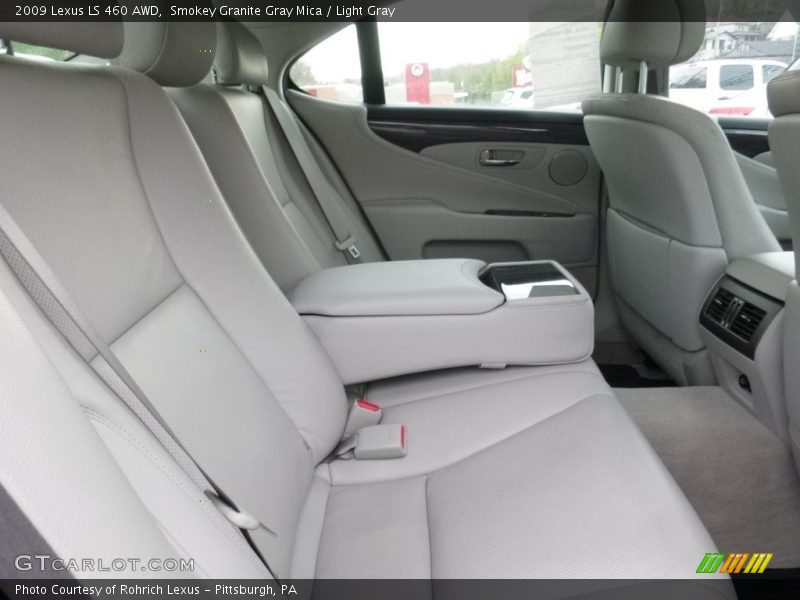 Smokey Granite Gray Mica / Light Gray 2009 Lexus LS 460 AWD
