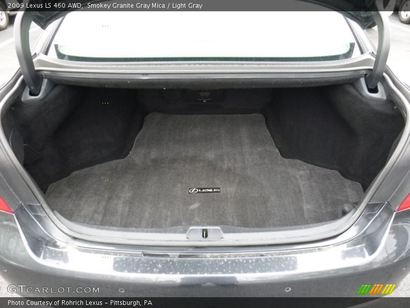 Smokey Granite Gray Mica / Light Gray 2009 Lexus LS 460 AWD