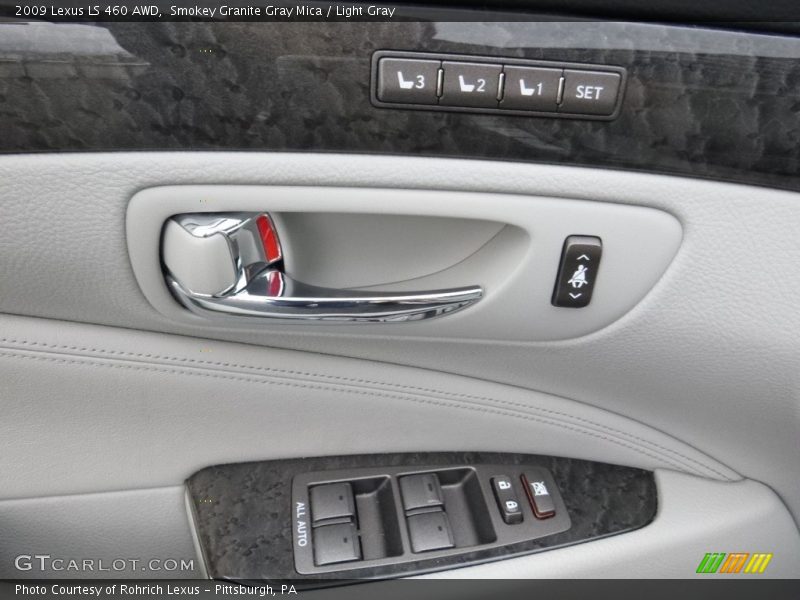 Smokey Granite Gray Mica / Light Gray 2009 Lexus LS 460 AWD