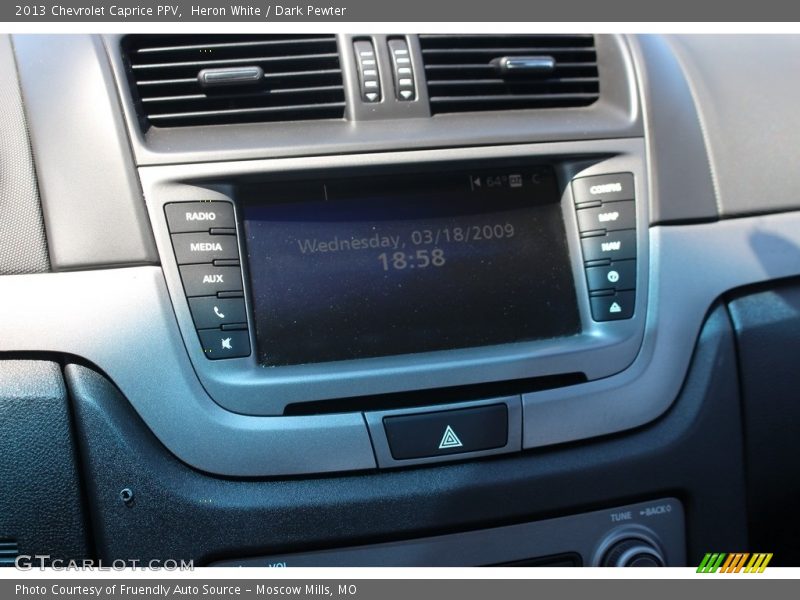 Heron White / Dark Pewter 2013 Chevrolet Caprice PPV