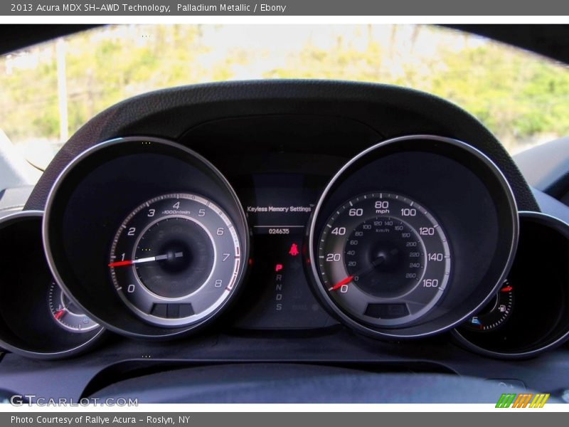 Palladium Metallic / Ebony 2013 Acura MDX SH-AWD Technology