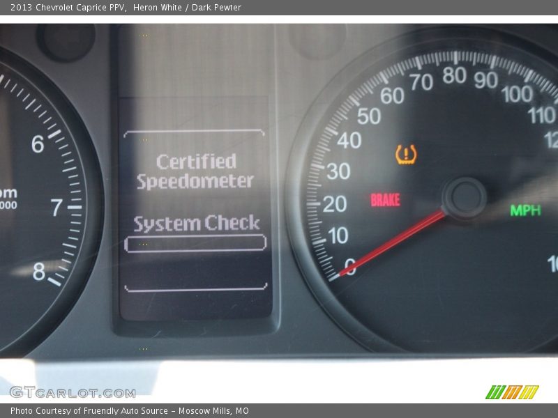 Heron White / Dark Pewter 2013 Chevrolet Caprice PPV