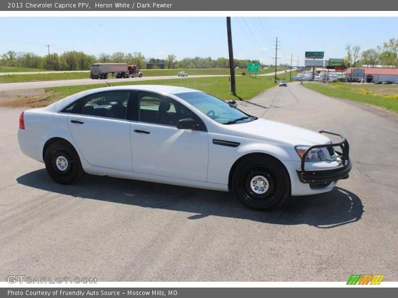 Heron White / Dark Pewter 2013 Chevrolet Caprice PPV