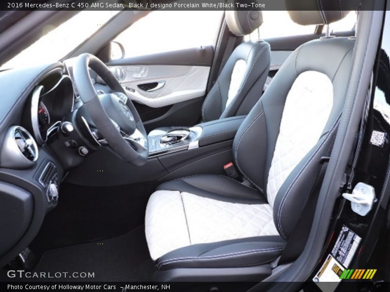 Black / designo Porcelain White/Black Two-Tone 2016 Mercedes-Benz C 450 AMG Sedan
