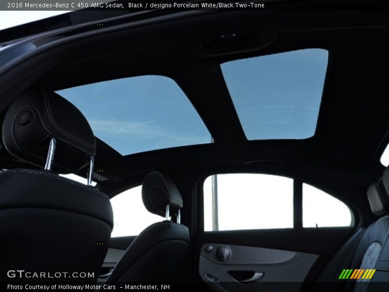 Black / designo Porcelain White/Black Two-Tone 2016 Mercedes-Benz C 450 AMG Sedan