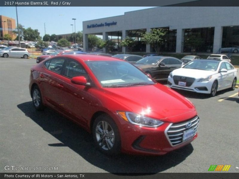 Red / Gray 2017 Hyundai Elantra SE