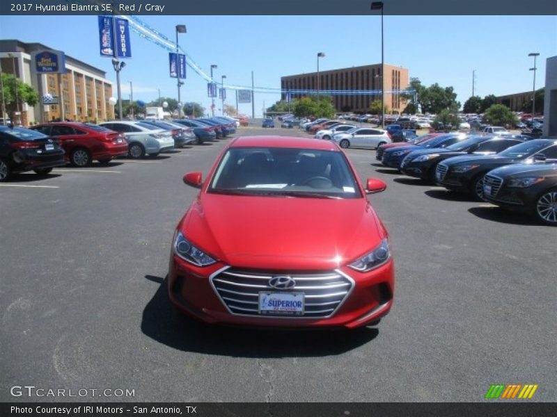 Red / Gray 2017 Hyundai Elantra SE