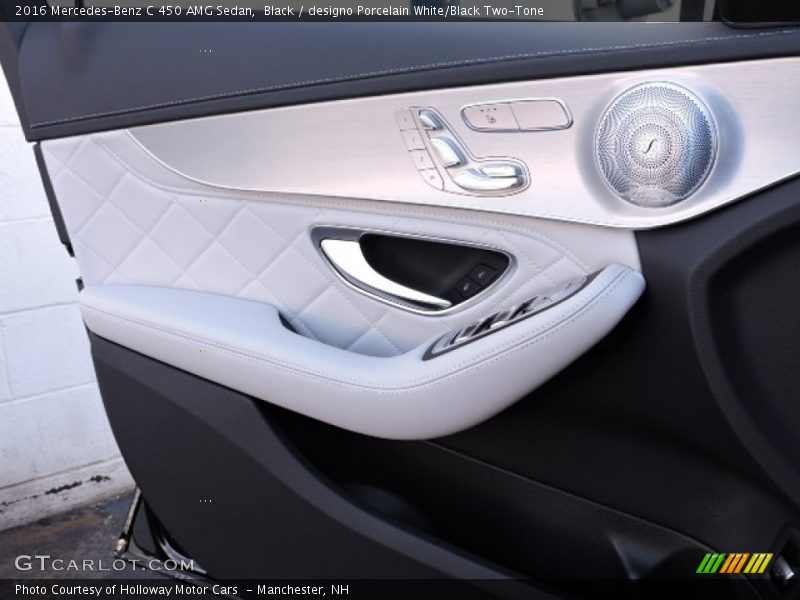 Black / designo Porcelain White/Black Two-Tone 2016 Mercedes-Benz C 450 AMG Sedan
