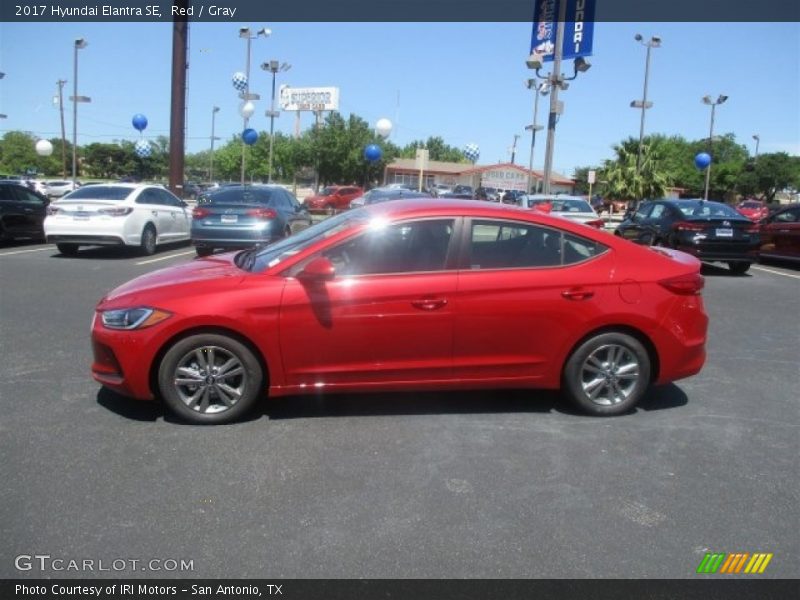 Red / Gray 2017 Hyundai Elantra SE