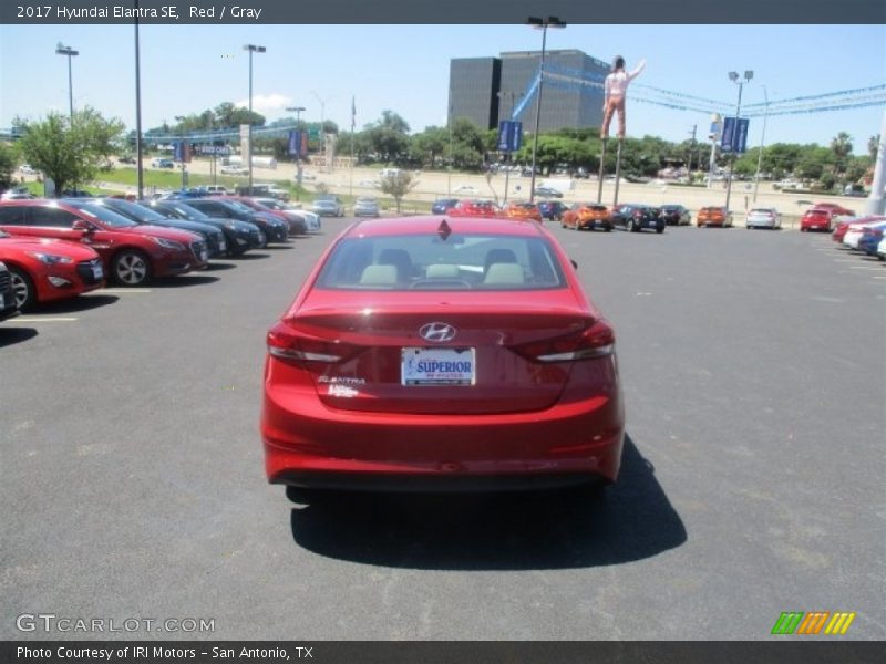 Red / Gray 2017 Hyundai Elantra SE
