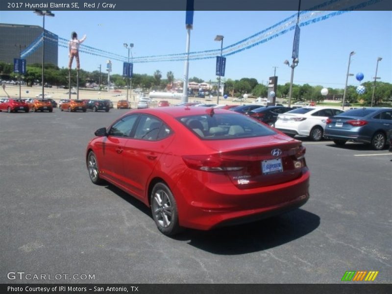 Red / Gray 2017 Hyundai Elantra SE