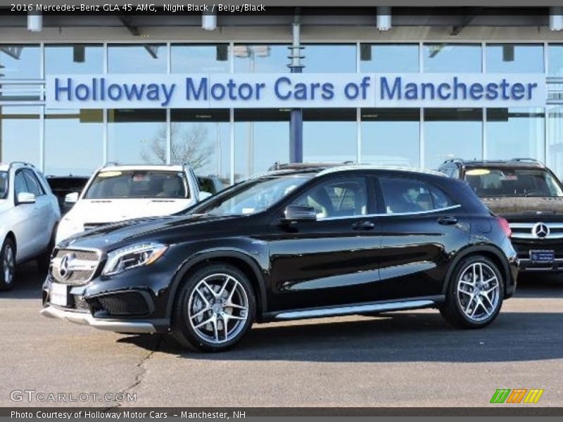 Night Black / Beige/Black 2016 Mercedes-Benz GLA 45 AMG