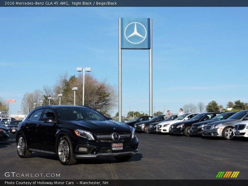 Night Black / Beige/Black 2016 Mercedes-Benz GLA 45 AMG