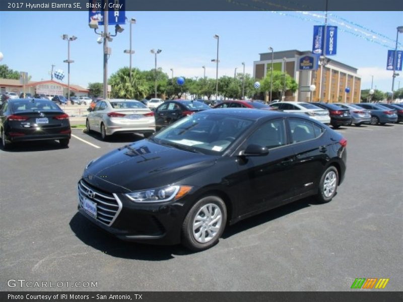Black / Gray 2017 Hyundai Elantra SE