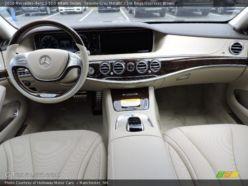  2016 S 550 4Matic Sedan Silk Beige/Espresso Brown Interior