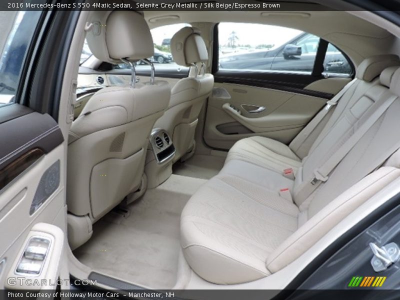Rear Seat of 2016 S 550 4Matic Sedan