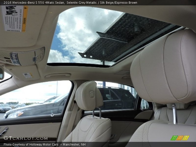 Selenite Grey Metallic / Silk Beige/Espresso Brown 2016 Mercedes-Benz S 550 4Matic Sedan