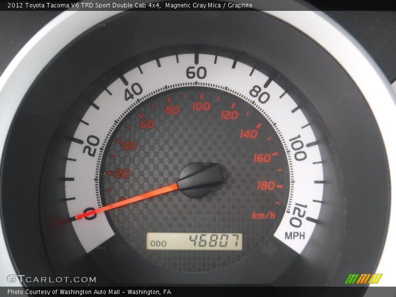 Magnetic Gray Mica / Graphite 2012 Toyota Tacoma V6 TRD Sport Double Cab 4x4
