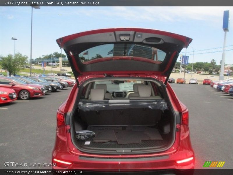 Serrano Red / Beige 2017 Hyundai Santa Fe Sport FWD