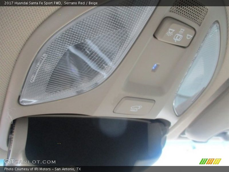 Serrano Red / Beige 2017 Hyundai Santa Fe Sport FWD