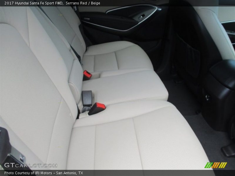 Serrano Red / Beige 2017 Hyundai Santa Fe Sport FWD