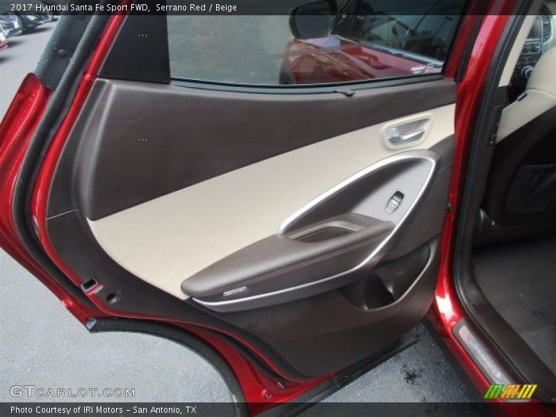 Serrano Red / Beige 2017 Hyundai Santa Fe Sport FWD
